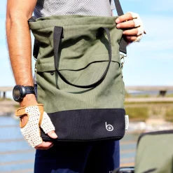 Accessoires Sac à Bandoulière Pour Vélo – Badawin – Noir Et Vert