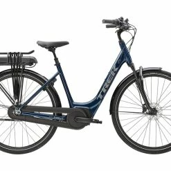 Bicicleta Híbrida Eléctrica Color Azul Marca Trek