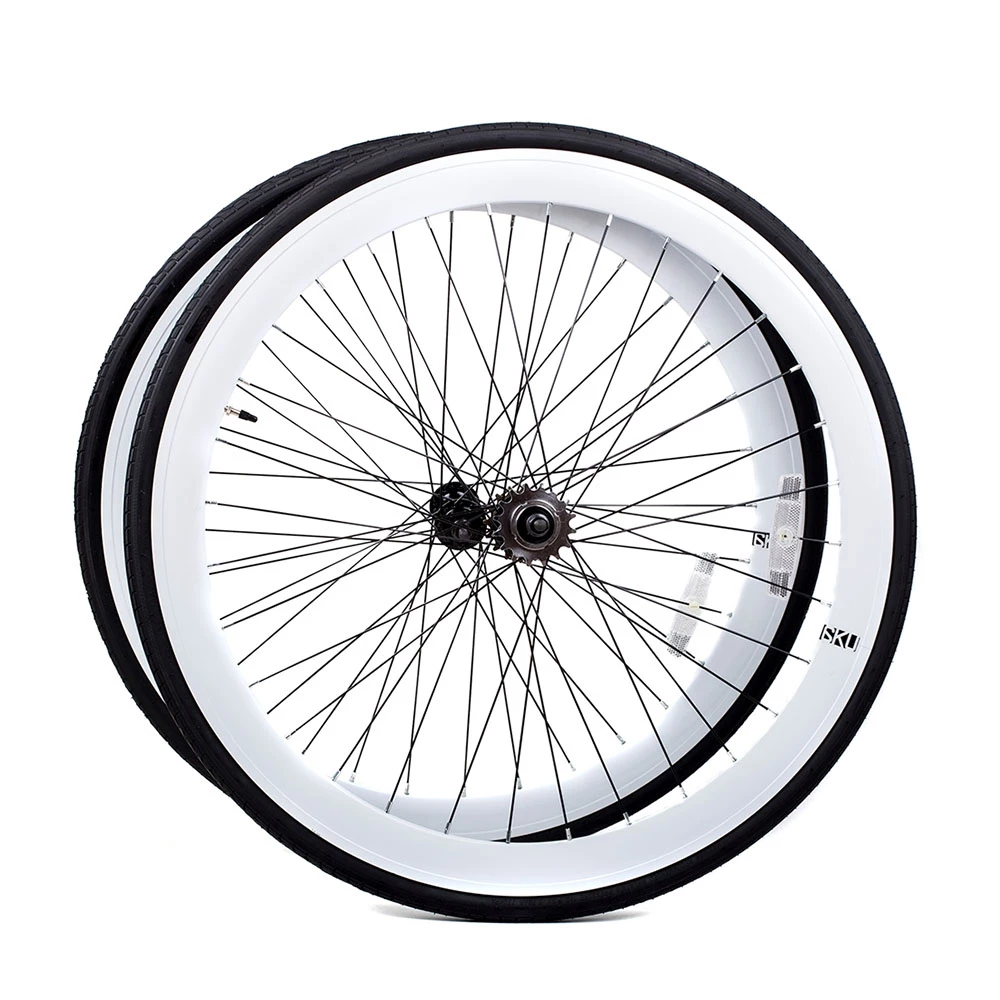 6KU – Roues Fixie Single Speed – Blanc 1 6KU – Roues Fixie Single Speed – Blanc