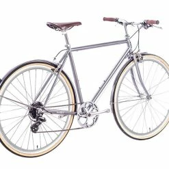 Vélos Urbains 6KU – Odyssey – Brandford Argenté -Pas Cher Roues Magasin fixie75 6ku odyssey 8spd city bike brandford silver 3