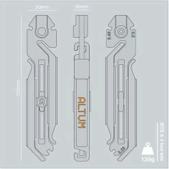Accessoires Altum Modual – Outil Multifonctions + Sacoche De Selle -Pas Cher Roues Magasin fixie75 altum modual tool system 8 1