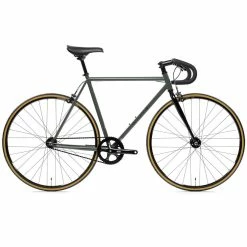 FIXED & SINGLE SPEED State Bicycle – 4130 Core-Line – Army Green