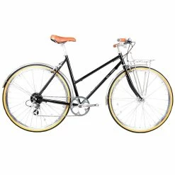 URBAN BIKES BLB Butterfly Town Bike – Black – 8 Vitesses