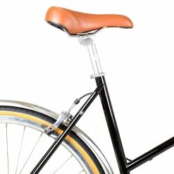 Vélos Urbains BLB Butterfly Town Bike – Noir – 8 Vitesses -Pas Cher Roues Magasin fixie75 blb butterfly 8spd town bike black 5