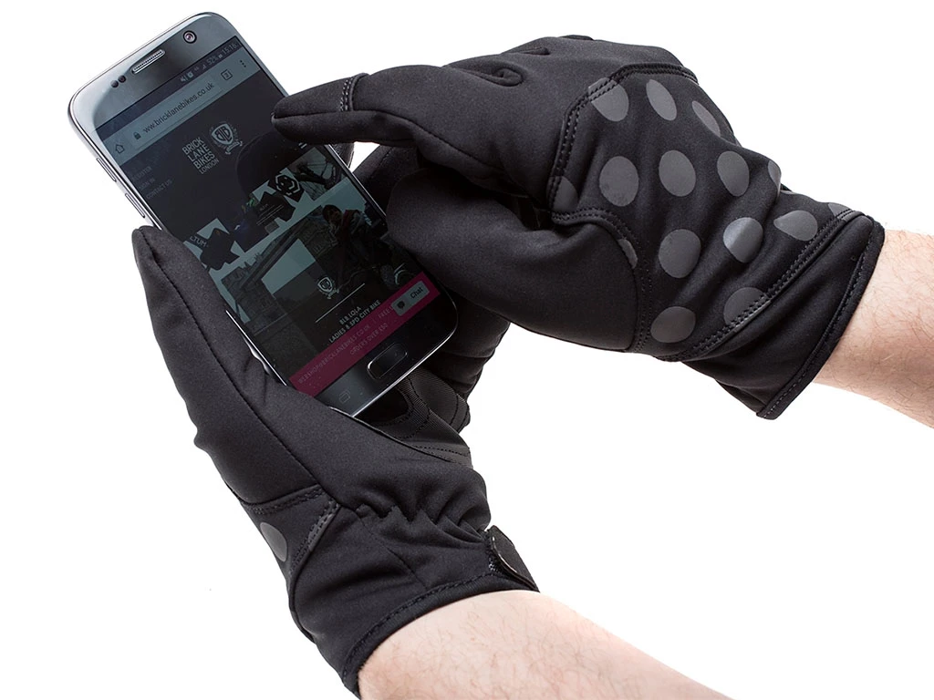 Accessoires Gants Hiver BLB Shield Polka Dot – Noirs 4 Accessoires Gants Hiver BLB Shield Polka Dot – Noirs – Image 4