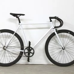 Pas Cher Roues Magasin -Pas Cher Roues Magasin fixie75 noir et blanc chromoly