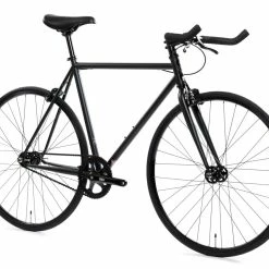 FIXED & SINGLE SPEED State Bicycle – 4130 Core-Line – The Matt Black -Pas Cher Roues Magasin fixie75 state bicycle 4130 fixed gear matte black 5 1