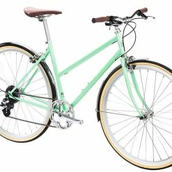 Vélos Urbains 6KU – Odessa – Elysian Vert -Pas Cher Roues Magasin fixie75 6ku odessa 8spd city bike elysian green 2