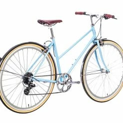 URBAN BIKES 6KU – Odessa – Maryland Blue -Pas Cher Roues Magasin fixie75 6ku odessa 8spd city bike maryland blue 3 1