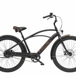 Trek Bicicleta Urbana Eléctrica Negra Con Estampado Tribal