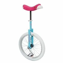 Qu-ax Luxus Jante En Aluminium 20 "blanc Couvert Monocycle Couleur Bleu / Rose