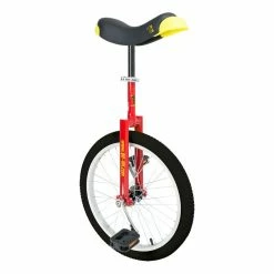 Qu-ax Luxus Monocycle 20 "luxus Jante En Aluminium Couvercle Jaune Couleur Rouge