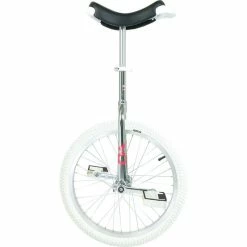 Monocycle Qu-ax Onlyone 20 "blanc Couvert Jante Chrome Couleur Argent